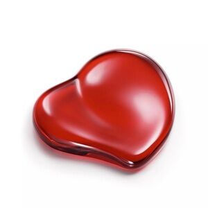 Tiffany & Co - Elsa Peretti - Red Heart-Shaped Glass Paperweight